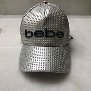 NWT! Bebe Silver Chrome Hat